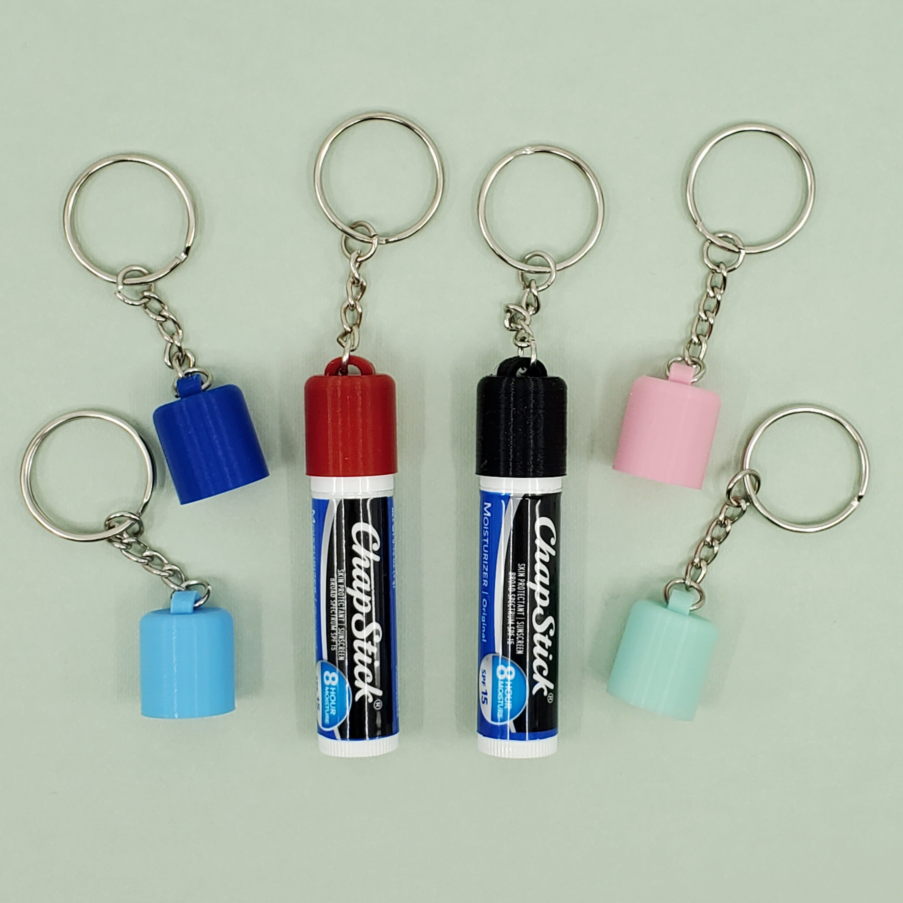 ChapStick Cap Cover Keychains (Set of 2 or 4)