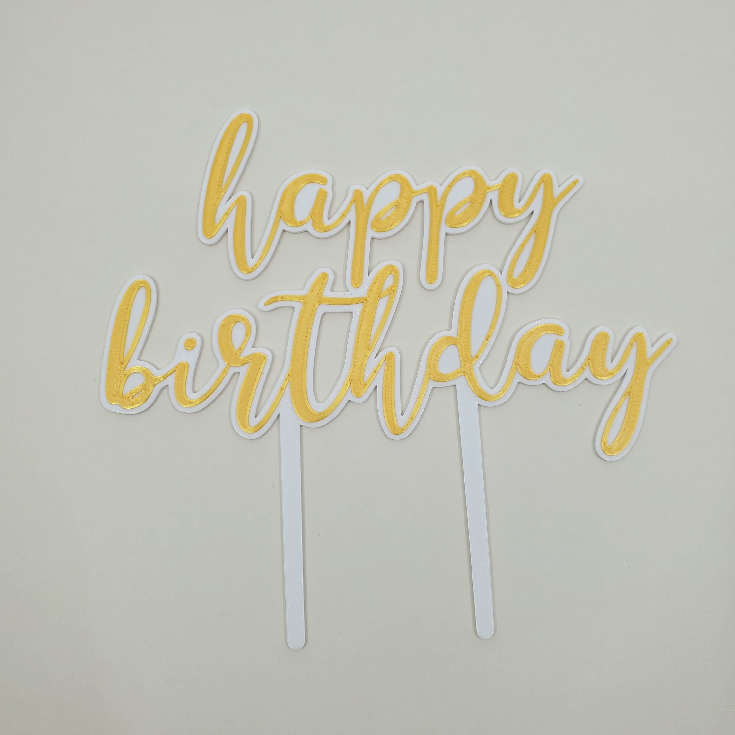 "happy birthday" Cake Topper