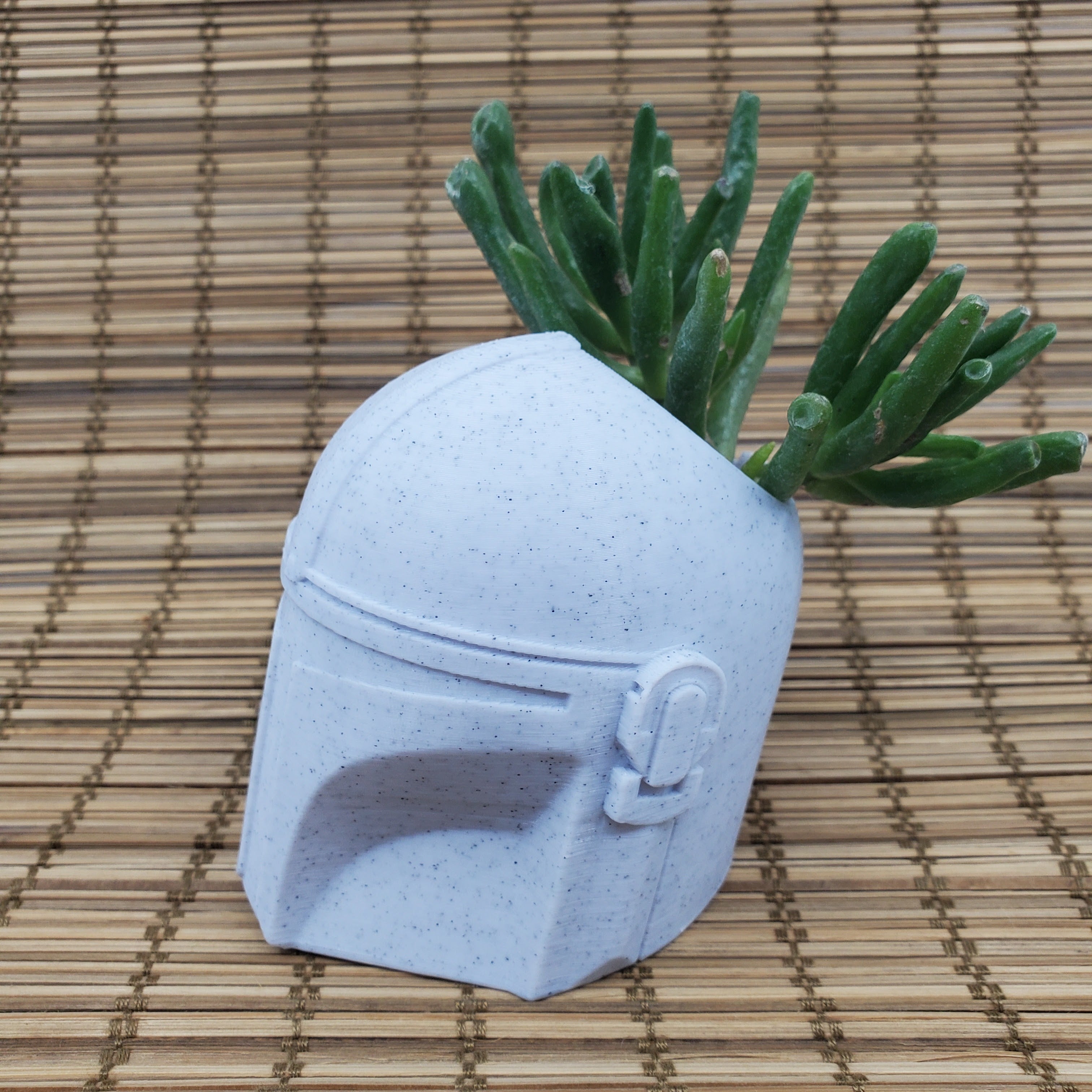 Mandalorian Inspired Helmet Planter