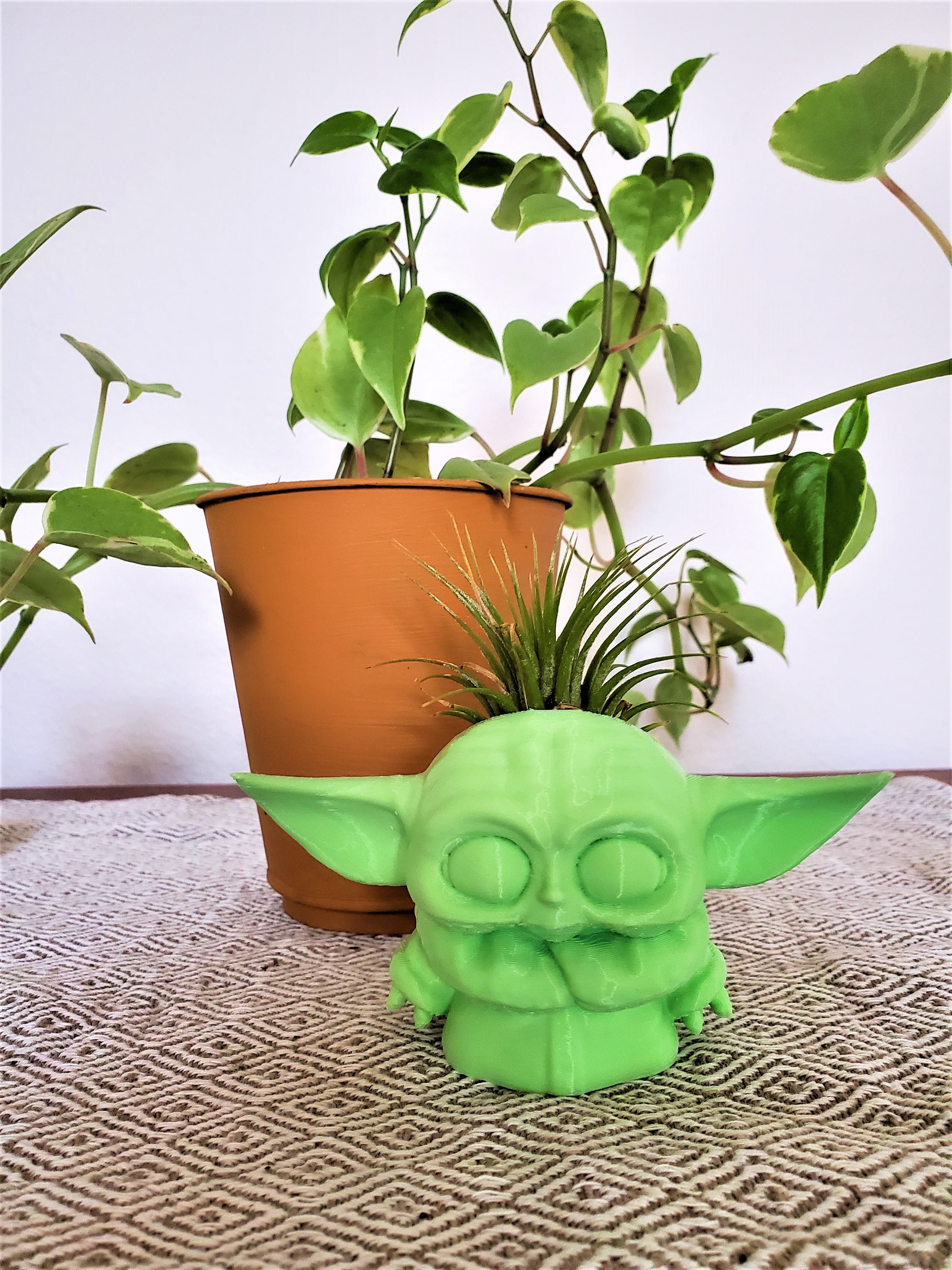 Baby Yoda Fan Art Air Plant Holder