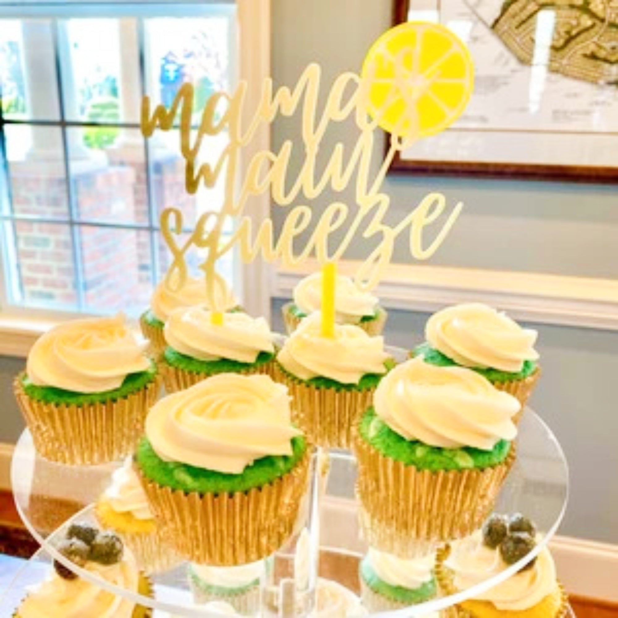 Mama's Main Squeeze-Lemon Theme Baby Shower Cake Topper